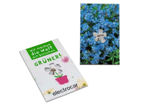 Samen-Karte-Mini Blume - Basilikum