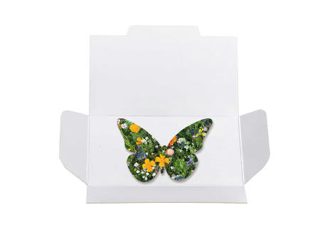 Samenpapier in Klappkärtchen - Schmetterling