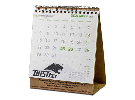Samenpapier-Tischkalender - Minze
