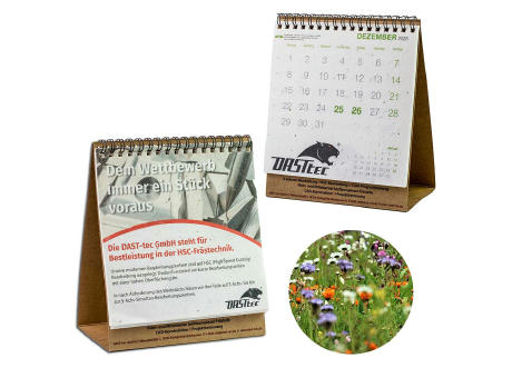 Samenpapier-Tischkalender - Minze