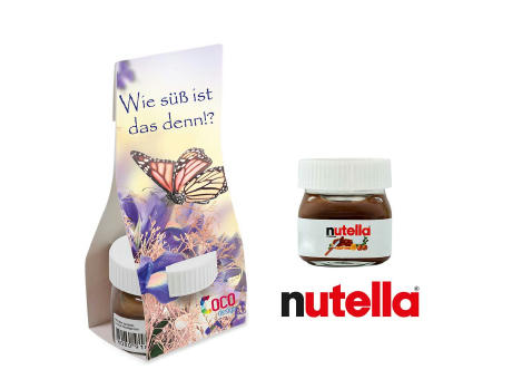 Nutella in Überreichverpackung - mit Digitaldruck