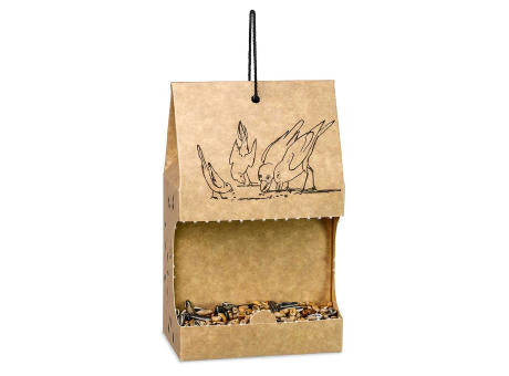 Vogelfutter To-Go - Werbeaufkleber