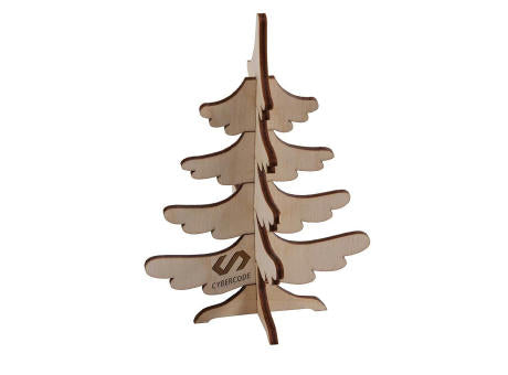 3D Holzpuzzle-Karte - Tannenbaum