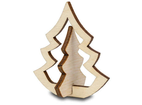 Holzfiguren-Karte - Tannenbaum
