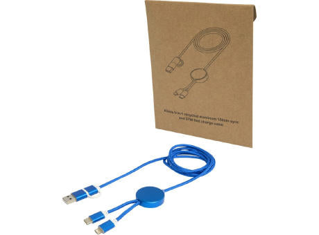 Alasia 150 cm 5-in-1 Kabel aus recyceltem Kunststoff für Datenübertragung und 27W Schnellladung
