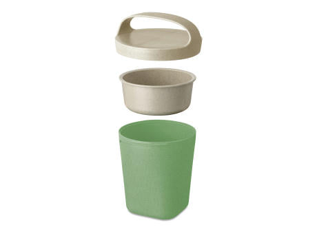 KOZIOL BUDDY 0,5 Snackpot mit Einsatz und Deckel 500ml