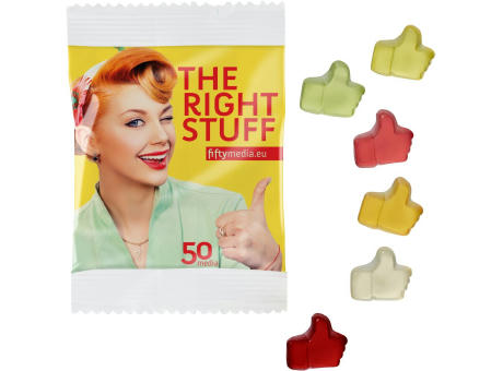 Fruchtgummi STANDARD-Formen 10 g im kompostierbaren Tütchen