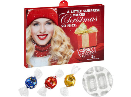 Premium Marken-Adventskalender mit Lindt Lindor Kugel Mix