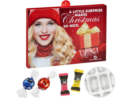 Premium Marken-Adventskalender mit Lindt Lindor & Hello Mini Stick-Mix
