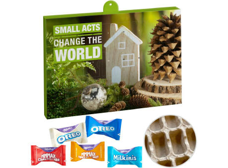 Premium Marken-Adventskalender PAPIER mit Milka Favourites Mix