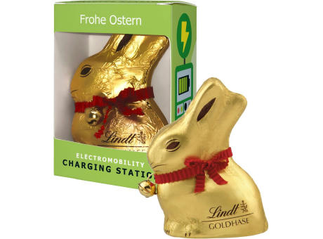Lindt & Sprüngli Osterhase in Werbebox