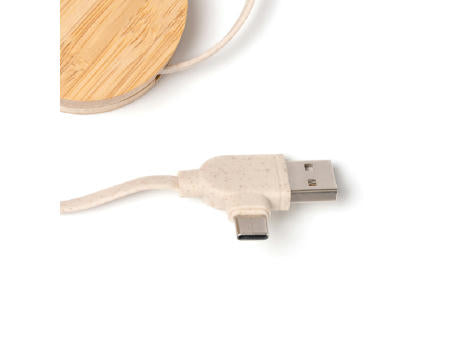 VERLÄNGERBARES LADEKABEL GARYK S/EINHEITSGRÖSSE GREIGE