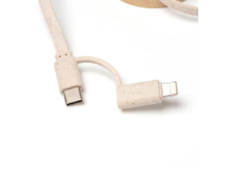 VERLÄNGERBARES LADEKABEL GARYK S/EINHEITSGRÖSSE GREIGE