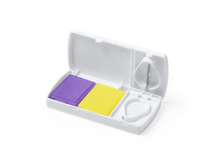 PILLENDOSE MIT MESSER MEDY S/EINHEITSGRÖSSE WHITE