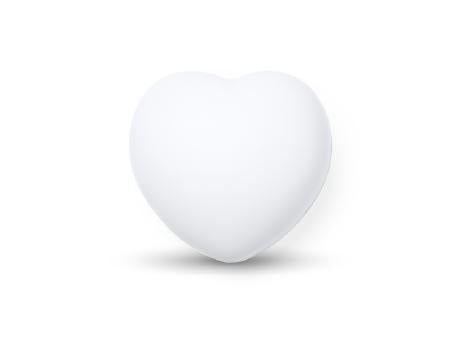 HERZFÖRMIGER ANTI-STRESS-BALL BIKU S/EINHEITSGRÖSSE WHITE