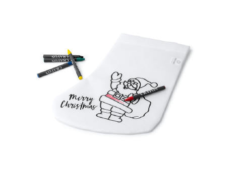WEIHNACHTSSTRÜMPF REINDEER S/EINHEITSGRÖSSE WHITE