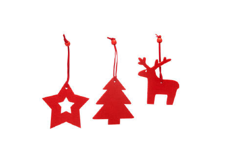 WEIHNACHTSSCHMUCK-SET CAROL S/EINHEITSGRÖSSE RED