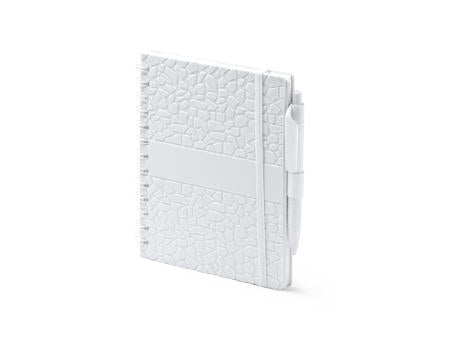 NOTIZBUCH DURAN S/EINHEITSGRÖSSE WHITE