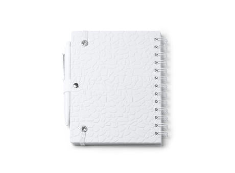 NOTIZBUCH DURAN S/EINHEITSGRÖSSE WHITE