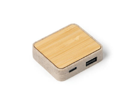 USB-HUB-PORT CLUNI S/EINHEITSGRÖSSE GREIGE