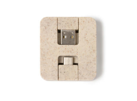 USB-HUB-PORT CLUNI S/EINHEITSGRÖSSE GREIGE