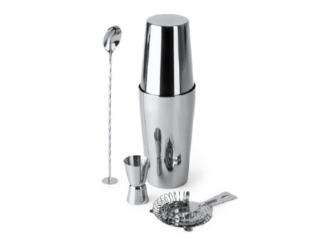 COCKTAIL-SET LARIUS S/EINHEITSGRÖSSE SILVER