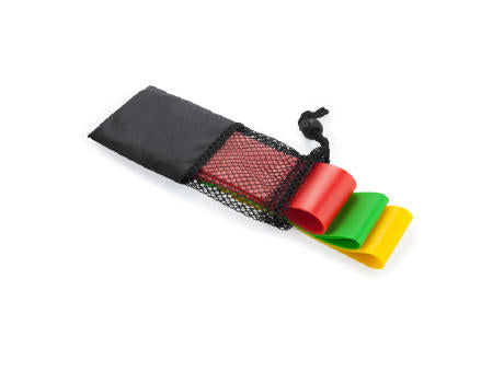 ELASTISCHES FITNESSBANDSET EMON S/EINHEITSGRÖSSE BLACK