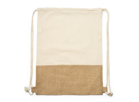 BAUMWOLL-/JUTE-RUCKSACK WILKES S/EINHEITSGRÖSSE GREIGE