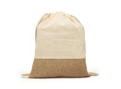 BAUMWOLL-/JUTE-RUCKSACK WILKES S/EINHEITSGRÖSSE GREIGE