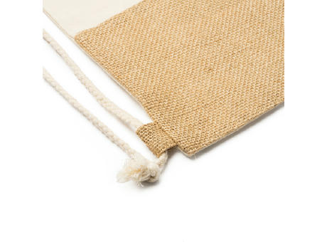 BAUMWOLL-/JUTE-RUCKSACK WILKES S/EINHEITSGRÖSSE GREIGE
