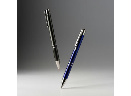 KUGELSCHREIBER SIMON S/BLAUE TINTE WHITE