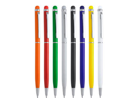 KUGELSCHREIBER MIT TOUCH-POINTER BAUME S/BLAUE TINTE WHITE