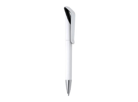 KUGELSCHREIBER IRATI S/BLAUE TINTE BLACK/WHITE
