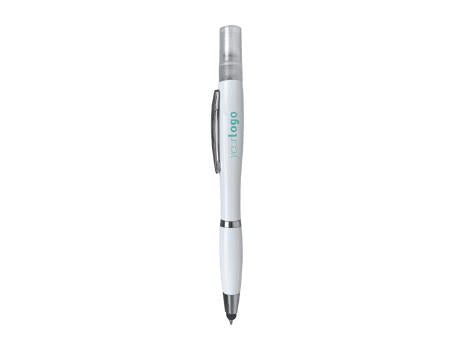 KUGELSCHREIBER/HYGIENESPRAY FARBER S/BLAUE TINTE WHITE