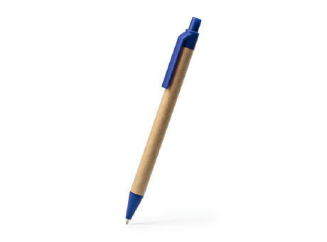 KUGELSCHREIBER AUS PAPPE ALDER S/BLAUE TINTE WHITE