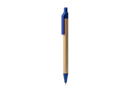 KUGELSCHREIBER AUS PAPPE ALDER S/BLAUE TINTE WHITE