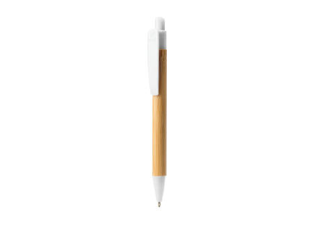 BAMBU KUGELSCHREIBER GILDON S/BLAUE TINTE WHITE