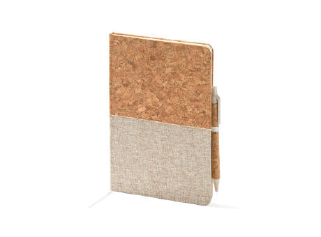 NOTIZBLOCK ROBIN S/BLAUE TINTE GREIGE