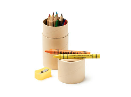 FARBSTIFT-SET WALDO S/KIND EINHEITSGRÖSSE GREIGE