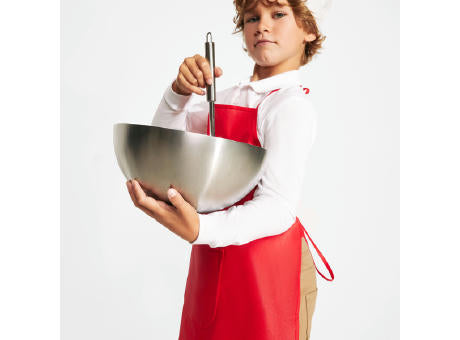 SCHÜRZE/MÜTZENSET JAMIE S/KIND EINHEITSGRÖSSE WHITE