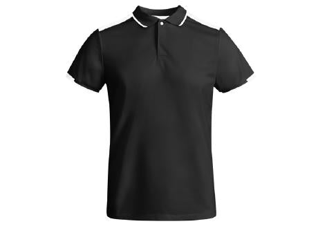 POLOSHIRT TAMIL S/S WHITE/BLACK