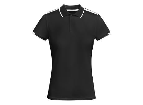 POLOSHIRT TAMIL WOMAN S/S WHITE/BLACK