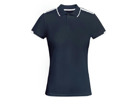 POLOSHIRT TAMIL WOMAN S/S WHITE/BLACK