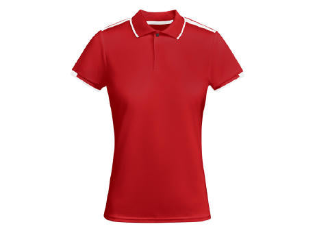 POLOSHIRT TAMIL WOMAN S/S WHITE/BLACK