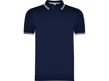 POLOSHIRT MONTREAL S/S WHITE/NAVY BLUE