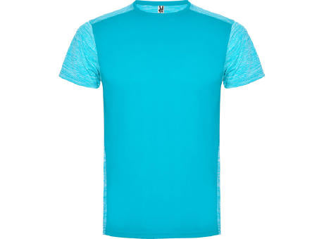 T-SHIRT ZOLDER S/S WHITE/HEATHER BLACK