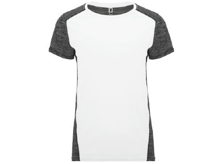 T-SHIRT ZOLDER WOMAN S/S WHITE/HEATHER BLACK