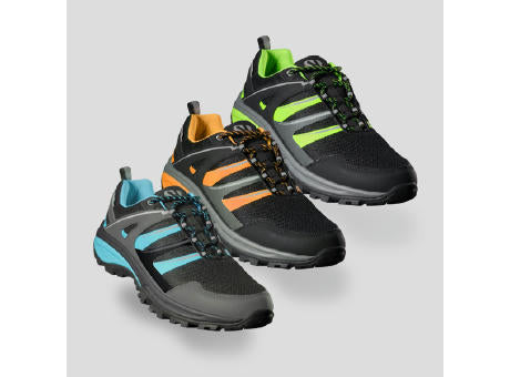 TREKKINGSCHUHE MARC S/36 BLACK/FLUOR GREEN