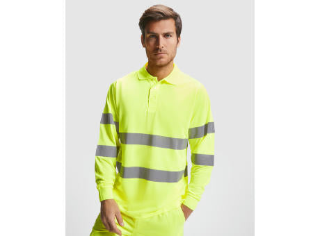HOCHSICHTBARES LANGÄRMLIGES POLOSHIRT POLARIS S/S FLUOR YELLOW