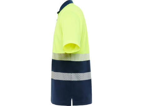 HOCHSICHTBARES POLOSHIRT VEGA S/S NAVY BLUE/FLUOR YELLOW